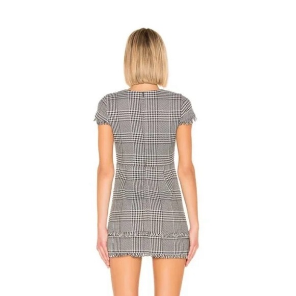 Lovers + Friends Zander Mini Dress Black and White Houndstooth Size XS - Picture 4 of 12